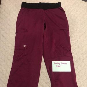Comfy, maroon scrub bottoms